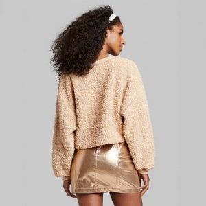 Wild Fable Tan Sherpa/Sweater